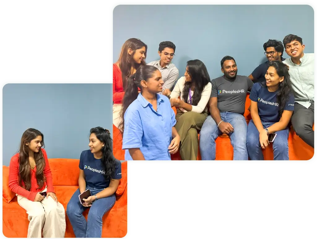 Career at PeoplesHR graphic, promoting job opportunities and company culture.