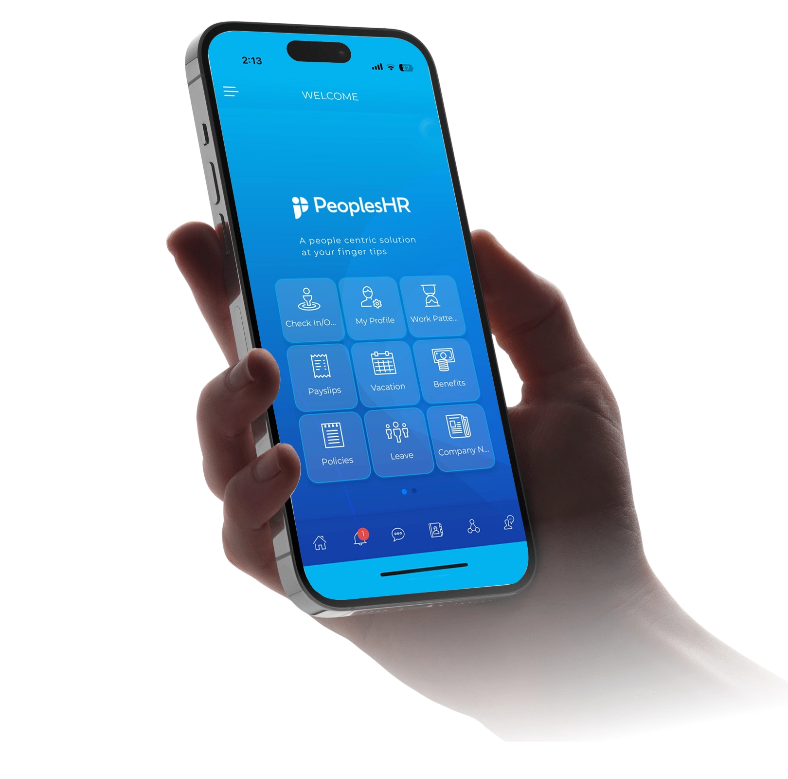PeoplesHR AI mobile app preview
