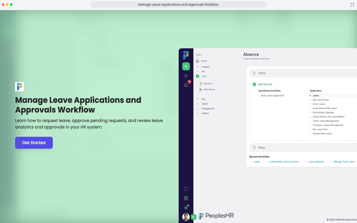 PeoplesHR Interactive Demo